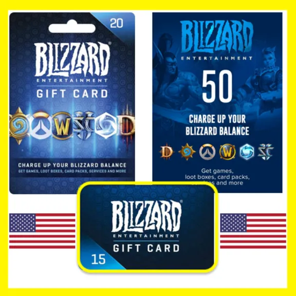 BLIZZARD Подарочная Карта США USD БЛИЗЗАРД КОД Battle.net USA