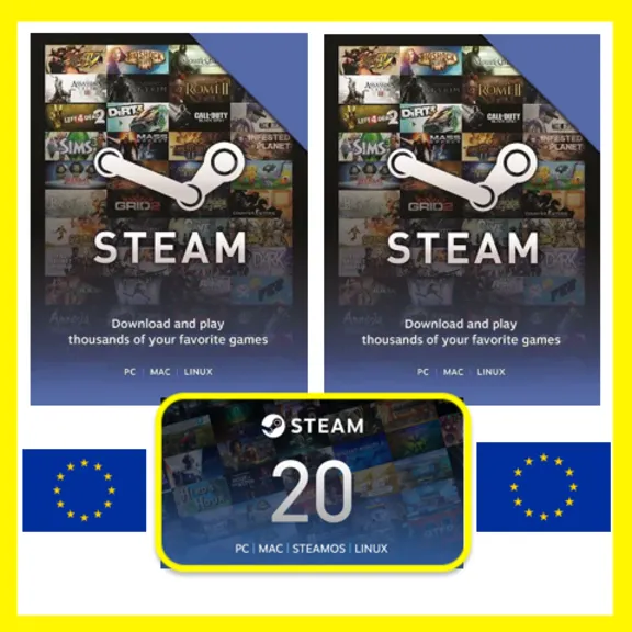 СТИМ КАРТЫ 🇪🇺 EURO STEAM EUROPE КОД ПОПОЛНЕНИЯ | ПОПОЛНИТЬ СТИМ ЕВРОПА ЕВРО