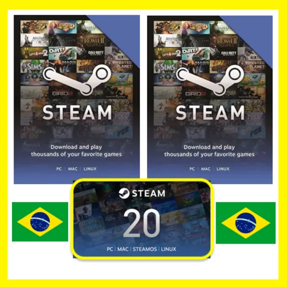 СТИМ КАРТЫ 🇧🇷 БРАЗИЛИЯ STEAM КОД ПОПОЛНЕНИЯ | ПОПОЛНИТЬ СТИМ BRAZIL BRL BR