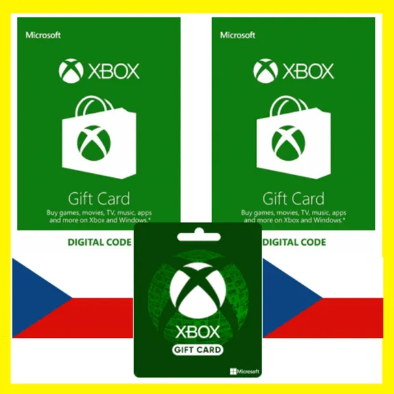 XBOX ПОДАРОЧНАЯ КАРТА ЧЕХИЯ CZ XBOX CZK КАРТА ПОПОЛНЕНИЯ ИКСБОКС КОД Czech