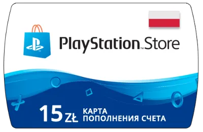 Карта PlayStation(PSN) 15 PLN (Злотых)🔵Польша