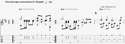 Funny March installers - arranged for guitar