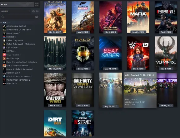DiRT Rally and 16 games Steam GFN