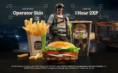 🍔⭐BURGER TOWN - CКИН ОПЕРАТОРА + 1H 2XP Boost COD MW2