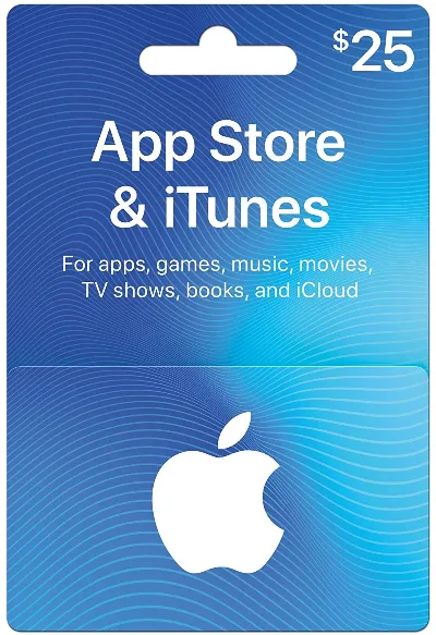 iTunes Gift Card Apple Карта Активации 25$ USD USA US
