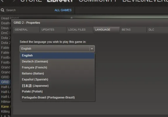 GRID 2  - Region Free - Multilanguage