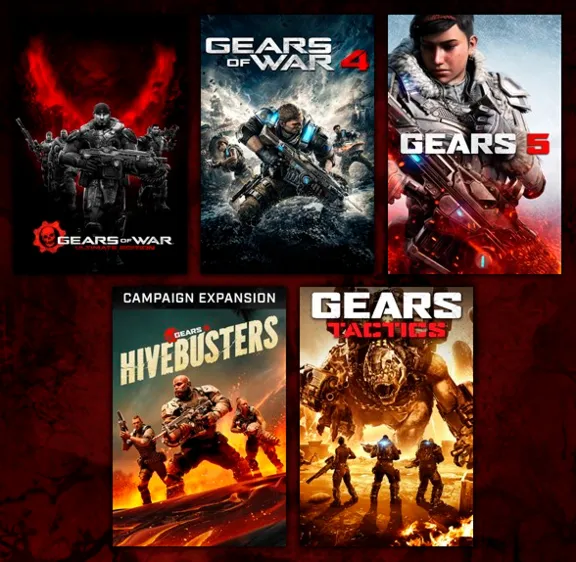 Gears of War 1, 4, 5 + Hivebusters 🛜 Онлайн ⌨️ Без ПО
