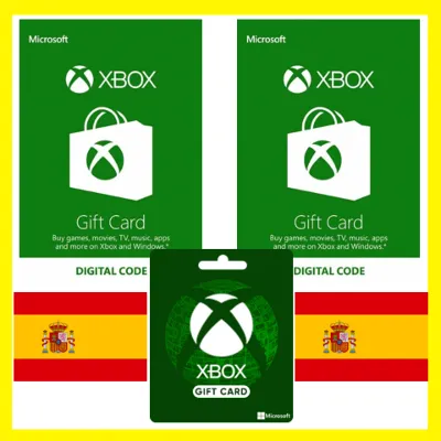 XBOX ПОДАРОЧНАЯ КАРТА ИСПАНИЯ SP XBOX EURO КАРТА ПОПОЛНЕНИЯ ИКСБОКС КОД SPAIN EUR