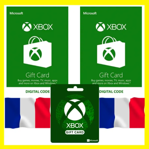 XBOX ПОДАРОЧНАЯ КАРТА ФРАНЦИЯ FR XBOX EURO КАРТА ПОПОЛНЕНИЯ ИКСБОКС КОД FRANCE EUR