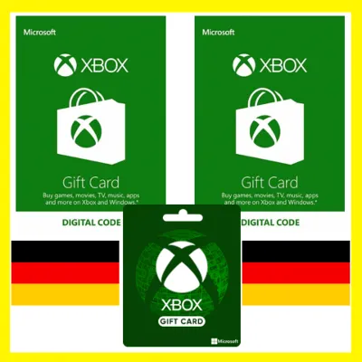 XBOX ПОДАРОЧНАЯ КАРТА ГЕРМАНИЯ DE XBOX EURO КАРТА ПОПОЛНЕНИЯ ИКСБОКС КОД GERMANY EUR