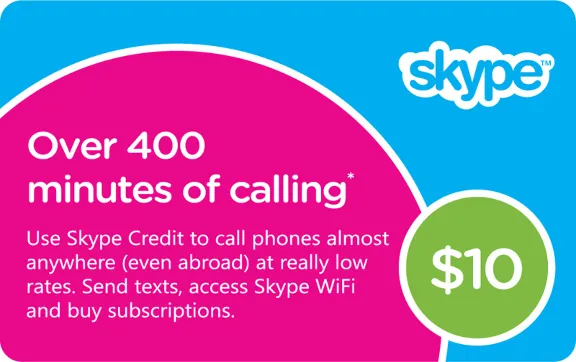 $10 Skype gift card (official activation)