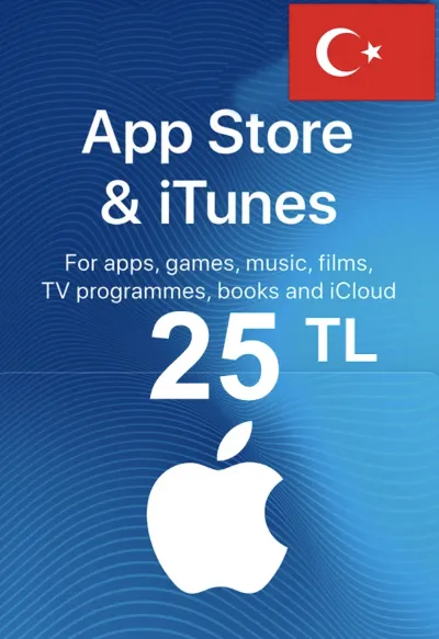 🍏iTunes & App Store Gift Card 25 TL Турция Моментально