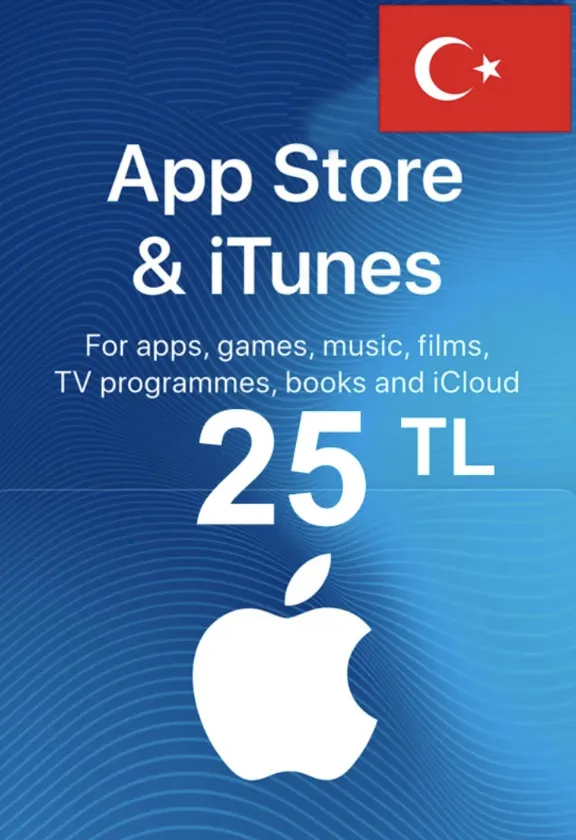 🍏iTunes & App Store Gift Card 25 TL Турция Моментально