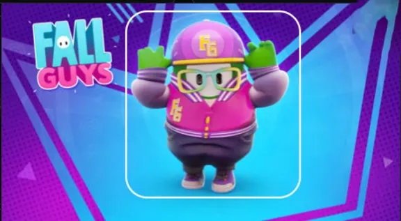 FALL GUYS Фиолетовый хипстерский костюм КОД GLOBAL
