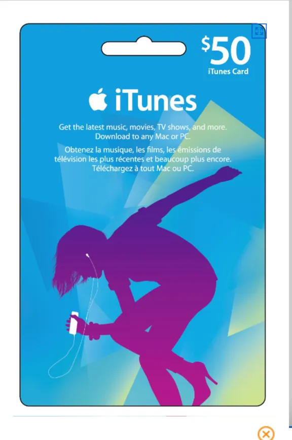 iTunes & App Store Gift Card 50$ (USA)