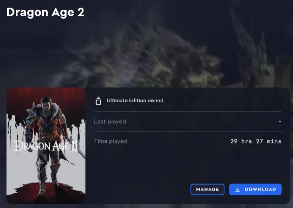 Dragon Age 2 (Origin account) Region free