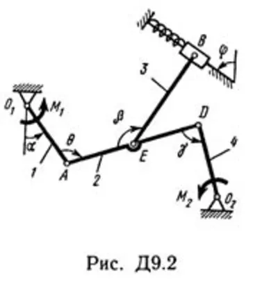 Решебник Тарг С.М. задача Д9 В25 (рис 2 усл 5) 1989 год