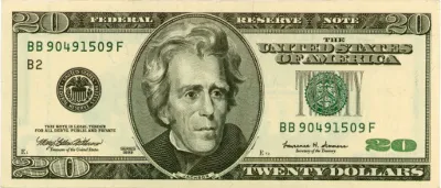 Scanned images of American dollars
