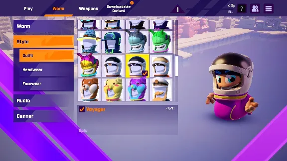 Worms Rumble - Spaceworm and Alien Double Pack ⚡️AUTO