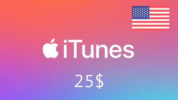 iTunes 🔥 Gift Card -  25$ 🇺🇸(USA)