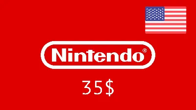 ✅Nintendo🔥Gift Card -  35$ 🇺🇸 (USA) [Оплата картой]