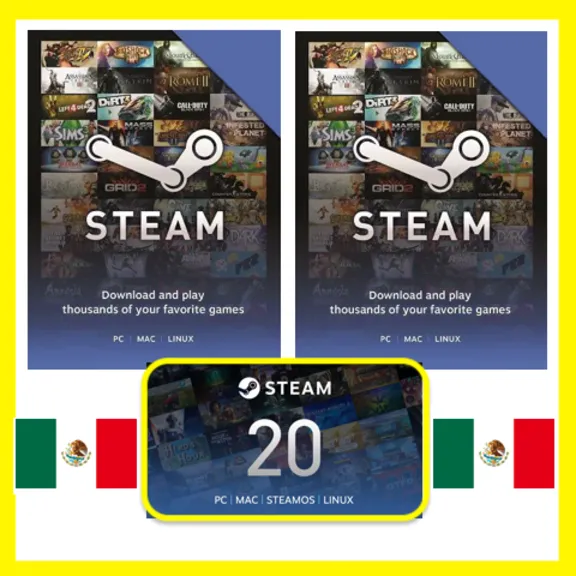 СТИМ КАРТЫ 🇲🇽 МЕКСИКА STEAM КОД ПОПОЛНЕНИЯ | ПОПОЛНИТЬ СТИМ Mexico MXN