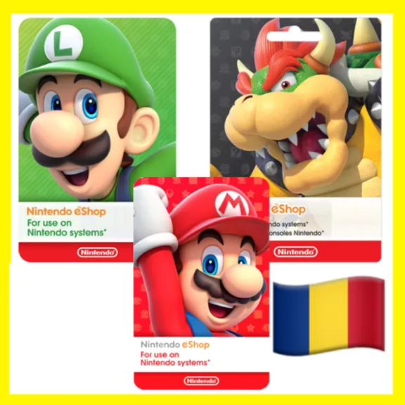 ⭐️ВСЕ КАРТЫ⭐🇷🇴Nintendo Gift Card 15-150 EUR (Румыния)