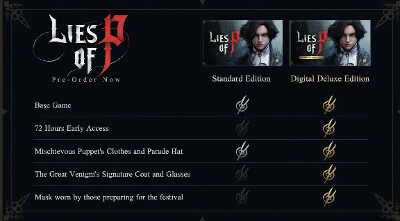 ⭐ Lies of P - DELUXE ⭐OFFLINE ACTIVATION Steam 💳0%