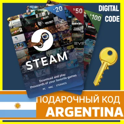 СТИМ КАРТЫ 🇦🇷 AR STEAM ARGENTINA КОД ПОПОЛНЕНИЯ | ПОПОЛНИТЬ СТИМ АРГЕНТИНА