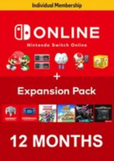 🔥NINTENDO SWITCH ONLINE + EXPANSION PACK 12 МЕСЯЦЕВ🔑