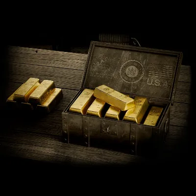 Однократная акция в Red Dead Online 25 золотых слитков