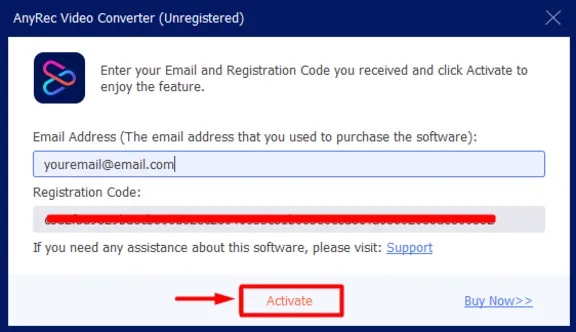 AnyRec Video Converter Код регистрации на 1 год
