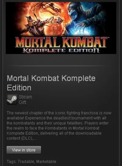 Mortal Kombat Komplete Ed. - STEAM Gift - Region Free