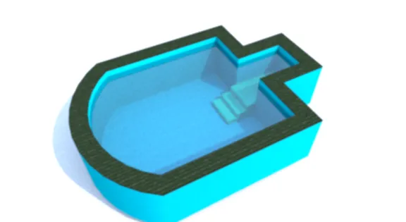 3D модели бассейна (8 шт)