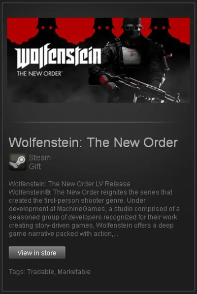 Wolfenstein The NO LV Release - STEAM Gift - reg free**