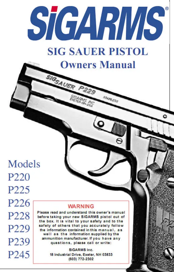 Пистолет Sig Sauer Полное Руководство