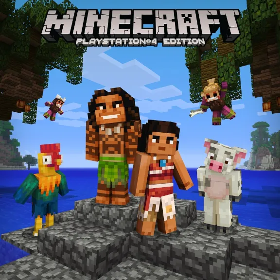Minecraft: набор персонажей «Моана» PS4 ПСН PLAYSTATION