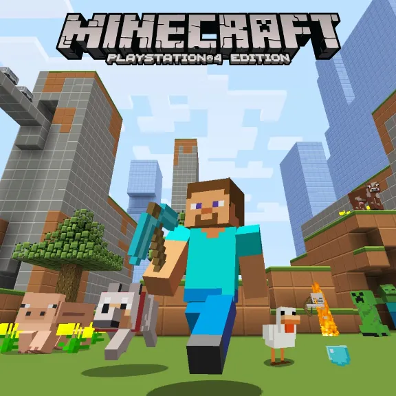 Набор пластиковых текстур Minecraft PS4 ПСН PLAYSTATION