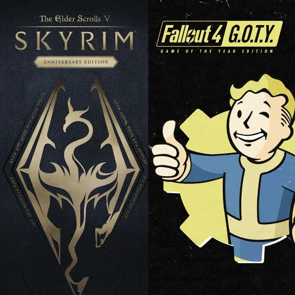 ✅Skyrim Anniversary Edition + Fallout 4 G.O.T.Y Bundle✅