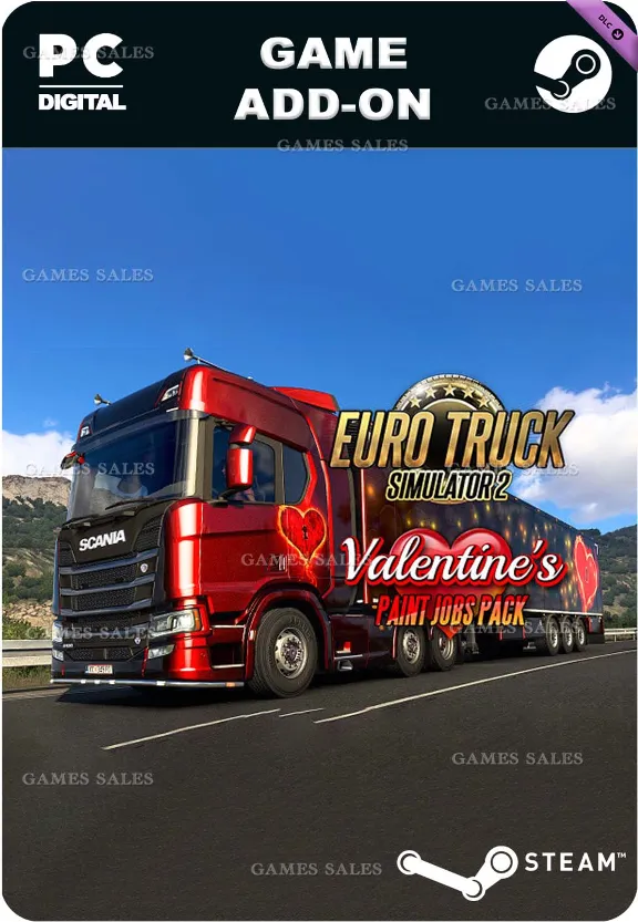 ✅💙EURO TRUCK SIMULATOR 2 - VALENTINE&acute;S PAINT JOBS PACK
