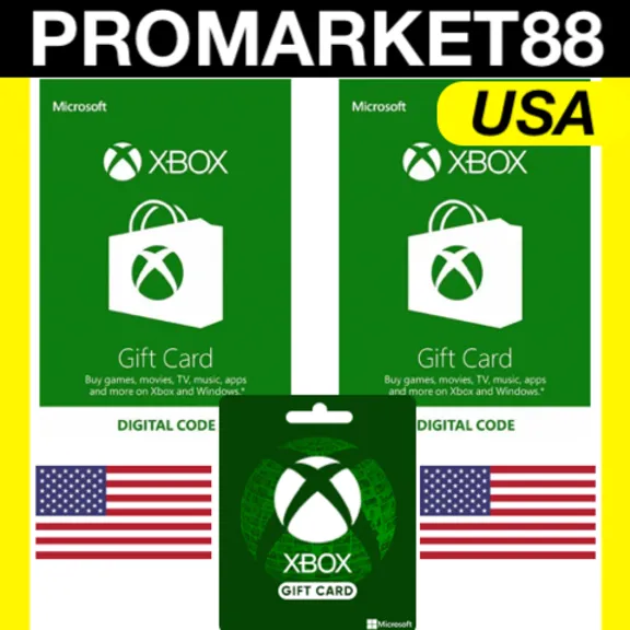 XBOX ПОДАРОЧНАЯ КАРТА США US XBOX USD КАРТА ПОПОЛНЕНИЯ ИКСБОКС КОД USA