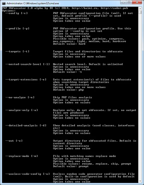 PHP Obfuscator 2.5.6 by DX