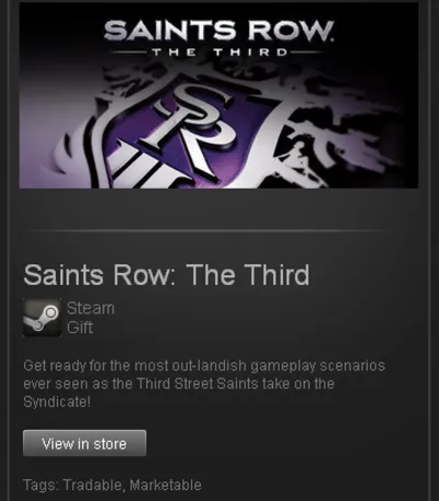 zzzz_Saints Row: The Third - STEAM Gift - Region Free