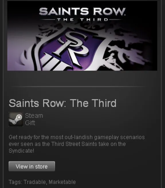 zzzz_Saints Row: The Third - STEAM Gift - Region Free
