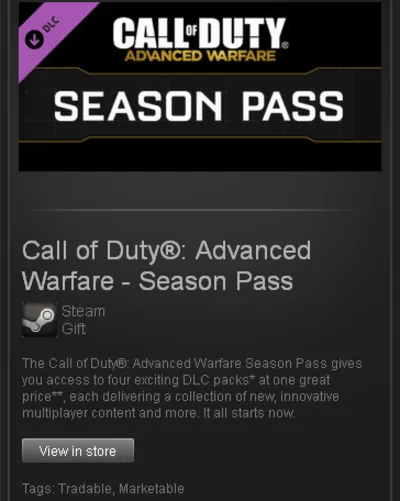 Call of Duty: AW - Season Pass - STEAM Gift Region Free