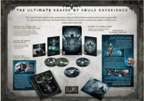 Diablo 3 III Reaper of Souls Collector Cd-key Multilang