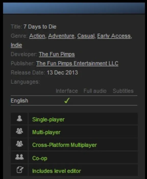 7 Days to Die (Steam Gift RU/CIS/UA*)