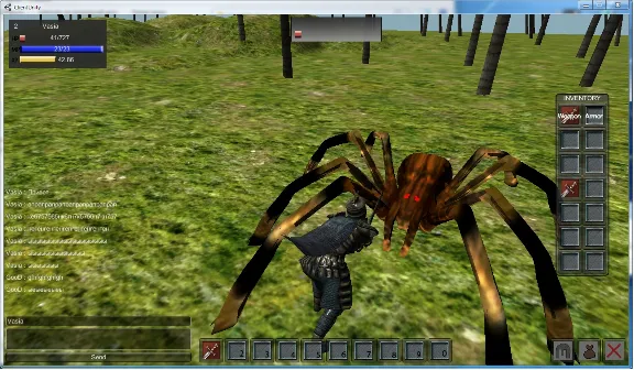 Unity3d клиент-сервер.MMORPG.ver.4