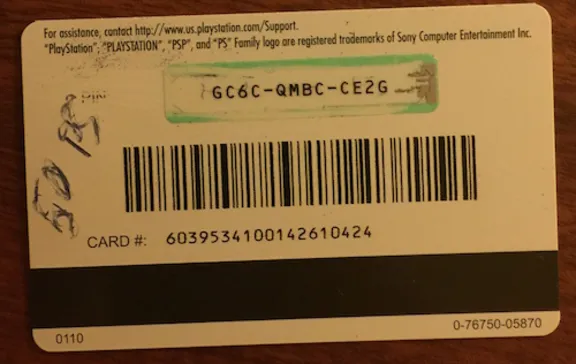 PSN Gift Card Code USA $50 for the PS4, PS3, PS Vita