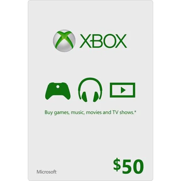 Xbox Live Gift Card USA $50 (code from card) + DISCOUNT